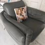 Leather sofa and armchair Image 4