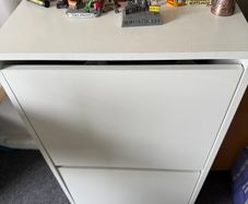 IKEA White Shoe Cabinet