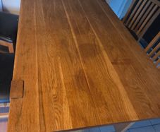 Solid Oak 6 Seater Table L 160cm x W 89cm x H 75cm