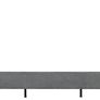 Amelia 4'6" Bed in Dark Grey Fabric Image 3