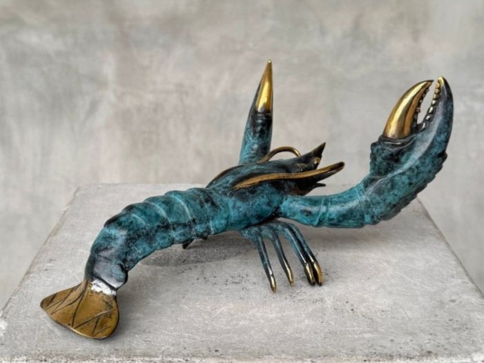 Hand Crafted Lobster (23cm) - Patinated Bronze