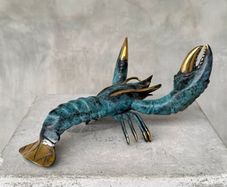 Hand Crafted Lobster (23cm) - Patinated Bronze