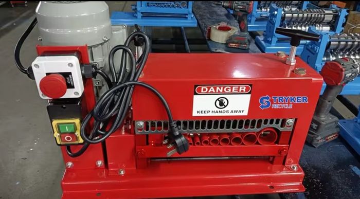 New  220v  Scrap Cable Stripping Machine 1mm-40mm, 10 Blades Wire Stripper Recycling Copper Cable Strippers