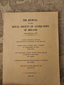 The Journal Of The Royal Society Of Antiquaries Of Ireland.  Volume 100. Part 2 1970. First Edition Paperback In Good Condition. See Photos For Same