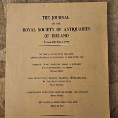 The Journal Of The Royal Society Of Antiquaries Of Ireland.  Volume 100. Part 2 1970. First Edition Paperback In Good Condition. See Photos For Same