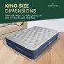 Premium King Size Air Bed Double with Built in Pump Electric & Storage Bag | Self Inflatable Mattress - Waterproof Camping Bed - Blow Up Mattress - Air Mattress Double - Blow Up Bed Double Image 2