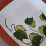 Stunning New Portugese Hand Painted Ivy Pottery Oven to Table Ware 5 Pieces Image 9
