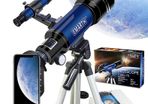 Telescope for Kids Beginners Adult, 70mm Astronomical Refractor Telescope with Adjustable Tripod & & Finder Scope- Portable Travel Telescope Perfect for Kids Children Teens