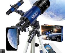 Telescope for Kids Beginners Adult, 70mm Astronomical Refractor Telescope with Adjustable Tripod & & Finder Scope- Portable Travel Telescope Perfect for Kids Children Teens