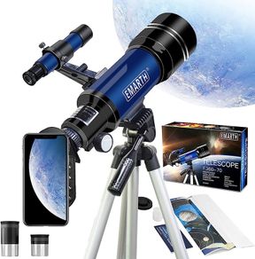 Telescope for Kids Beginners Adult, 70mm Astronomical Refractor Telescope with Adjustable Tripod & & Finder Scope- Portable Travel Telescope Perfect for Kids Children Teens