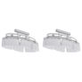Ceiling Lamp with Ellipsoid Glass Shades 2 pcs E14 Image 4
