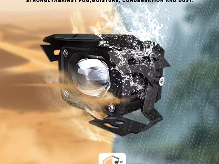 Two Lights, 3-Inch Auxiliary Motorcycle Lights with White Illumination, High Lumens,