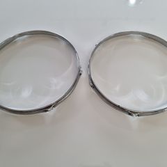 Ludwig 1970s genuine 14" triple flange hoops 6 hole lug ear