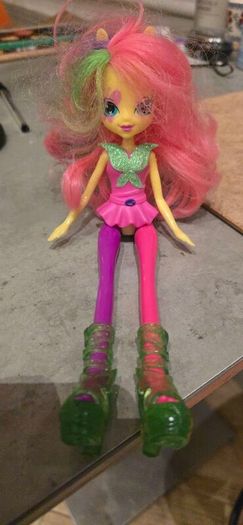 Equestria Girls Rainbow Rocks Neon Fluttershy Doll MLP G4 My Little Pony 2014