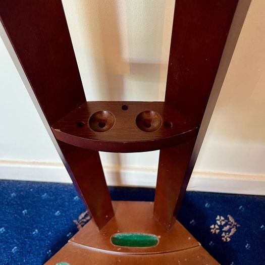 Antique Wooden Standing Pool Cue Snooker Rack