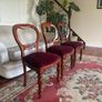 Dining chairs (Three velvet spoon back) Image 3