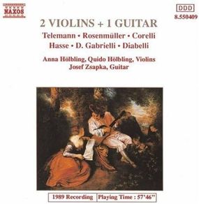 2 Violins + 1 Guitar. CD. Free Postage!