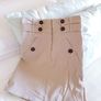 Cream High Waist Skirt - Size 6 Image 6