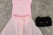Ballet leotard skirt and bag for the shoe storage 6-8 years