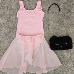 Ballet leotard skirt and bag for the shoe storage 6-8 years