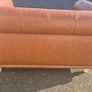 IKEA VISKAFORS "Loveseat" 1.5 Seater Sofa - Brown Leather Image 4
