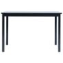 5 Piece Dining Set Solid Rubber Wood Black Image 4