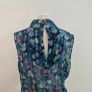 Dressy Karen Millen pink turquoise size 14 top - side tie Image 4
