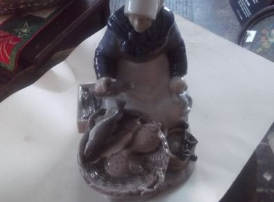aroyal copenhagan fish lady figurine