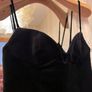 New Zara collection Combined Corsetry-Inspired velvet black Dress Image 4
