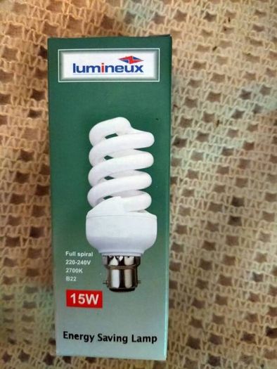 lumineux 15w full spiral light bulb