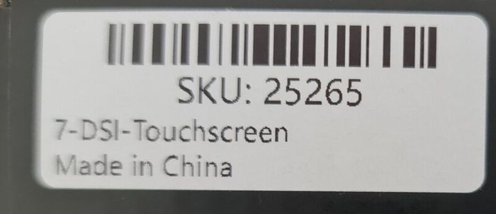 Touch Screen 7", DSI, Display - RPi etc