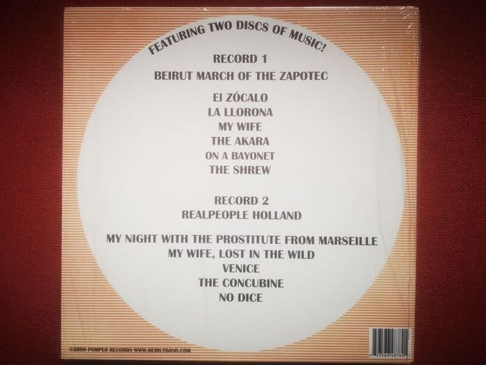 Beirut - March Of The Zapotec Indie Alt LP shrink