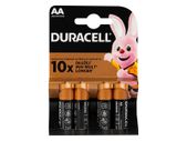 New 4x Duracell Plus Alkaline Battery AA 1.5v 4 Pieces Power MN 1500 LR6 R6 #946