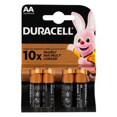 New 4x Duracell Plus Alkaline Battery AA 1.5v 4 Pieces Power MN 1500 LR6 R6 #946