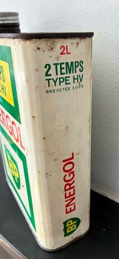 Vintage BP 2 Stroke Oil Tin