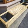 8ft bench with planters Image 7