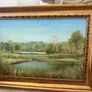 Northern Irish Oil by Alex D. Minty. Clandeboye Lake, Co. Down. Signed 1980 Image 7