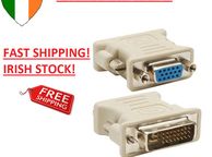main image for ad DVI Male 24+5 Pin to VGA Female Video Converter Adapter Plug for DVD HDTV