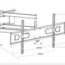 Heavy Duty TV Wall Bracket swivel with two arms for TV 23-55 inches - Sturdy Powerful TV Wall Bracket Image 2