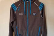 Oneills dublin gaa full zip fleece hoodie Size medium ptp 22" grey In excellent condition