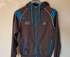 Oneills dublin gaa full zip fleece hoodie Size medium ptp 22" grey In excellent condition