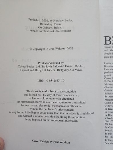 Out Of The Shadows.  Emerging Secondary Schools In The Archddiocese Of Tuam. 1940 - 69.by Kieran Waldron. First Edition signed. Paperback In Good Condition.