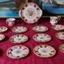Antique 21 Piece Royal Albert Lady Hamilton Bone China Tea Set For 6 Person Setting Made In England Image 4