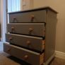 Solid Pine Chest of Drawers - Grey Chalk Painted Image 3