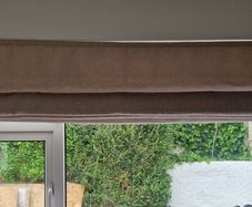 Dusty Rose Pink Herringbone Blinds