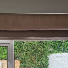Dusty Rose Pink Herringbone Blinds