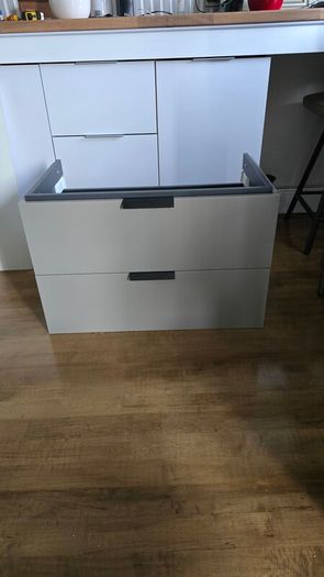 Wall hung bathroom cabinet no sink