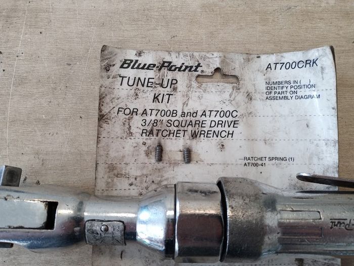 Blue Point 3/8 air ratchet and repair kit