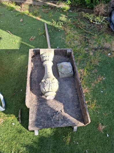 stone garden pedestal
