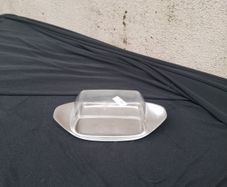 Plastic and metal butter dish postage possible
